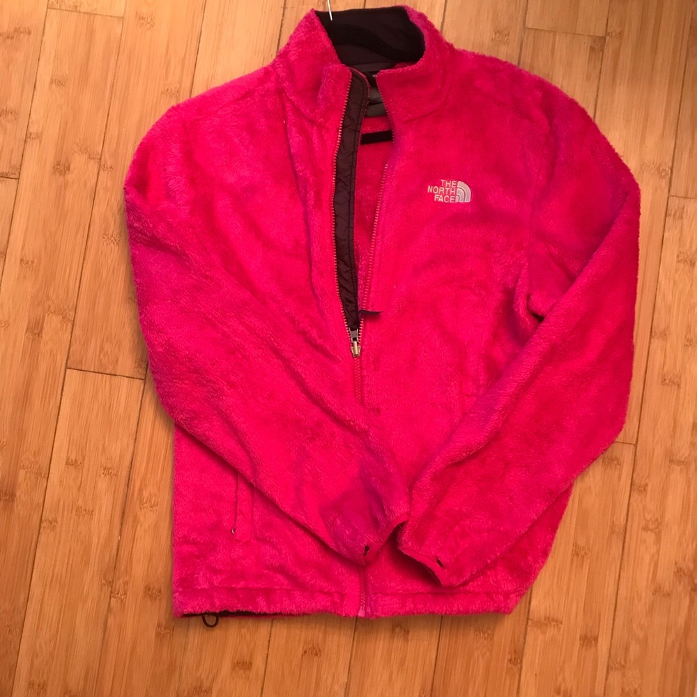 THE NORTH FACE Fuzzy Pink Full Zip Up